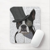 Tapis De Souris Boston Terrier, Formal Hound and Hat (Avec souris)