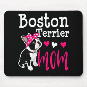 Tapis De Souris Boston Terrier Maman Dog Owners Funny Gift