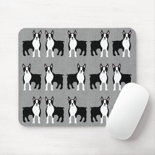 Tapis De Souris Boston Terrier Mousepad (Avec souris)