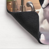 Tapis De Souris Boston Terrier prend un bain de bulle (Coin)