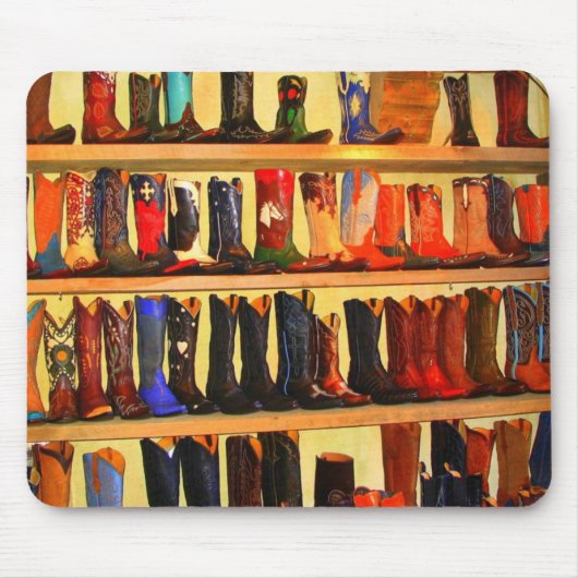 Tapis De Souris Bottes de cowboy Mousepad (Devant)