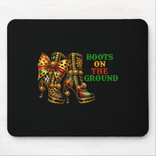 Tapis De Souris Bottes Sur Le Terrain Western Cowboy Boots Junetee