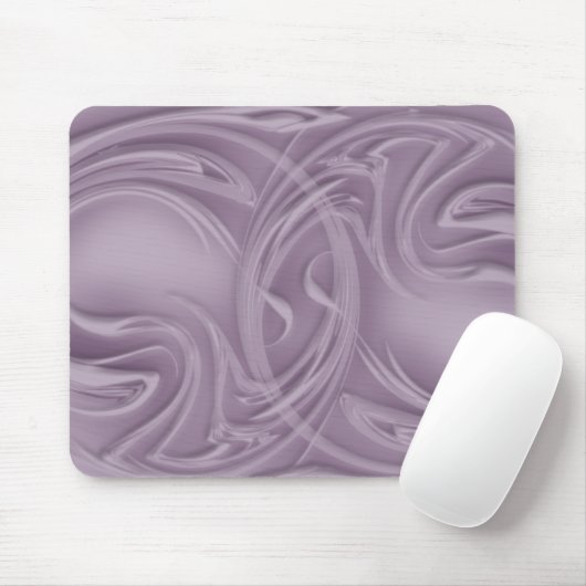 Tapis De Souris Boucles Abstraites sur les oeuvres violettes (Avec souris)