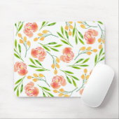 Tapis De Souris Boucles de fleurs (Avec souris)