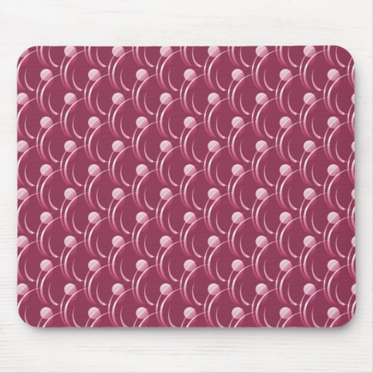 Tapis De Souris Boucles Magenta Fancy Mousepad (Devant)