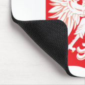 Tapis De Souris Bouclier de rouge de la Pologne Eagle (Coin)