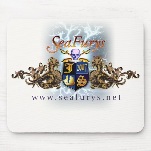 Tapis De Souris Bouclier de SeaFurys Mousepad (blanc) (Devant)