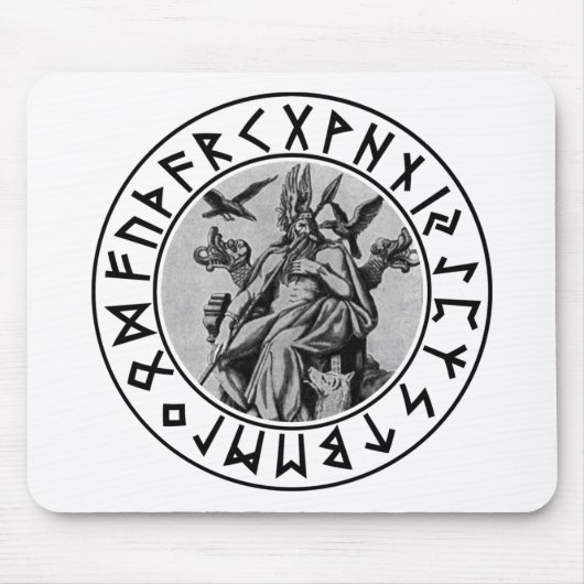 Tapis De Souris bouclier d'Odin de mousepad (Devant)