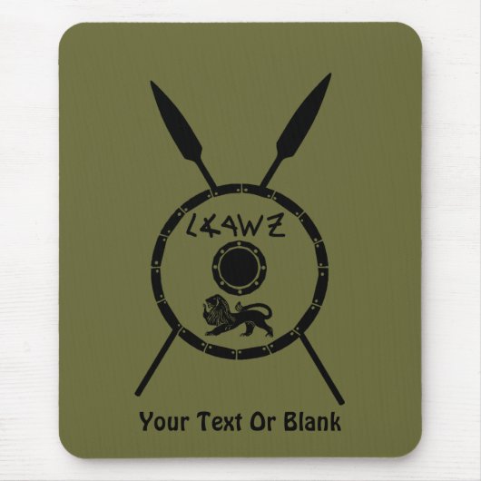 Tapis De Souris Bouclier Maccabee Soumis Et Voies (Devant)