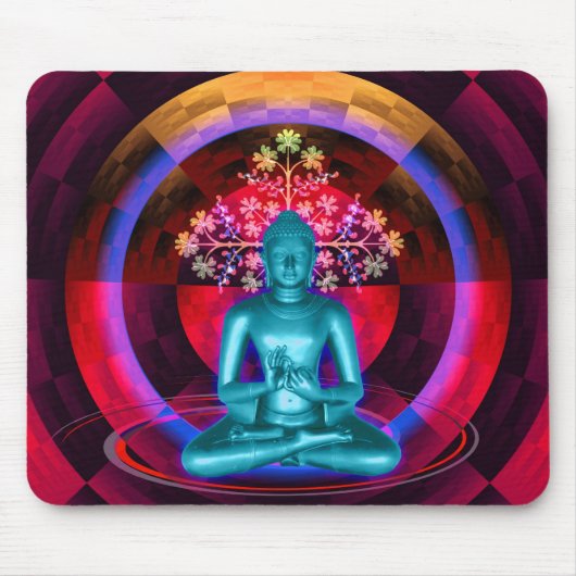 Tapis De Souris Bouddha méditant Mousepad (Devant)
