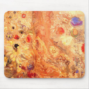 Tapis De Souris Bouddha par le peintre symboliste Odilon Redon