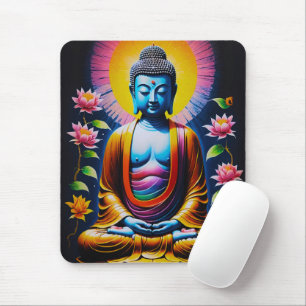 Tapis De Souris Bouddha - Pleine Conscience en Fleur