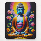 Tapis De Souris Bouddha - Pleine Conscience en Fleur (Devant)