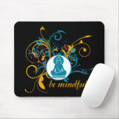 Tapis De Souris Bouddha soit conscient (Avec souris)