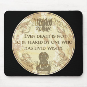 Tapis De Souris Bouddha vivant sagement