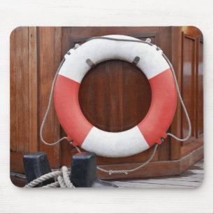 Tapis De Souris Bouée de sauvetage de bateaux