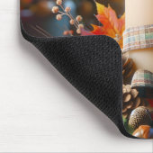 Tapis De Souris Bougie D'Automne Avec Acorns (Coin)