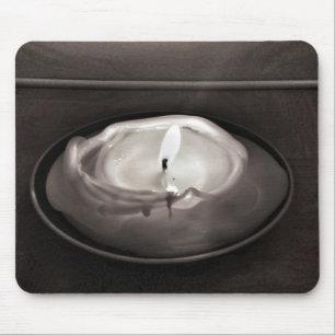 Tapis De Souris Bougie fondue noir et blanc