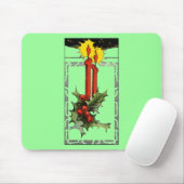 Tapis De Souris Bougies de Noël Pad (Avec souris)