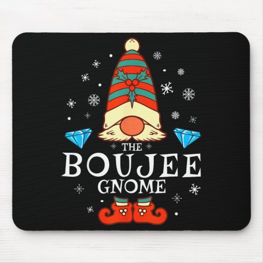 Tapis De Souris Boujee Gnome Xmas Family Matching Group Christmas (Devant)
