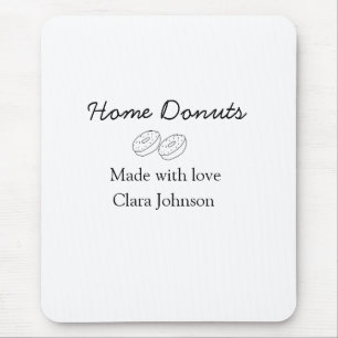Tapis De Souris Boulangerie de donuts faits maison ajoutez votre t