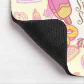 Tapis De Souris Boulangerie douce et boissons Jaune (Coin)
