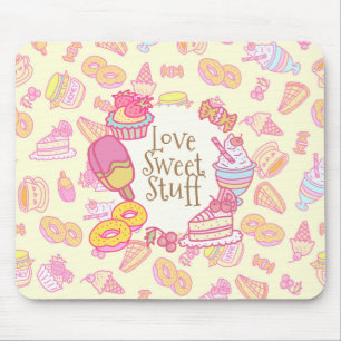 Tapis De Souris Boulangerie douce et boissons Jaune