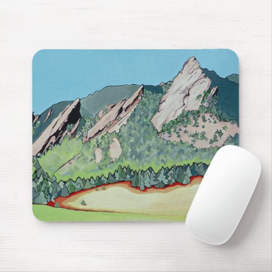 Tapis De Souris Boulder Flatirons (Avec souris)