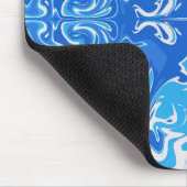 Tapis de Souris Boule Bleue Dessinée à la Main (Coin)