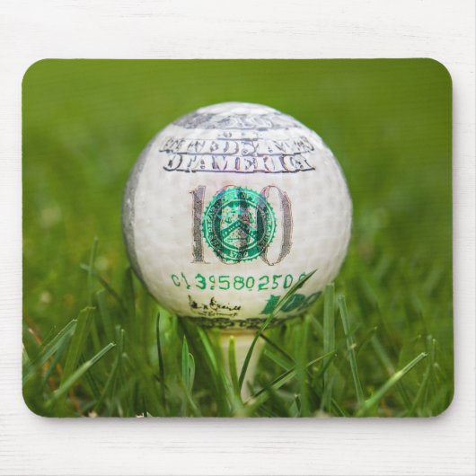 Tapis De Souris Boule de golf de cent dollars (Devant)