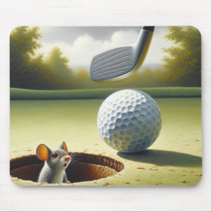 Tapis De Souris Boule De Golf Et Souris