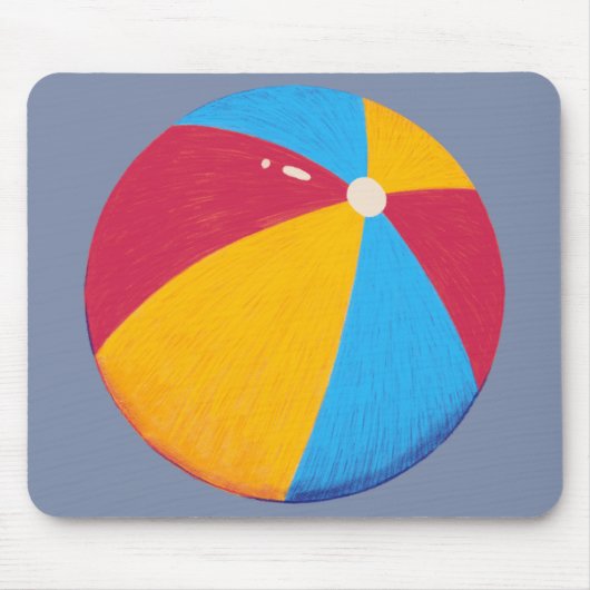 Tapis De Souris Boule de plage Mousepad (Devant)