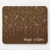 Tapis De Souris Boule d'or sur Brown (Devant)