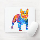 Tapis De Souris Bouledogue français (Avec souris)