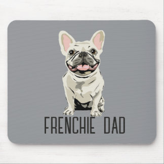Tapis De Souris Bouledogue Français Blanc, Papa Frenchie