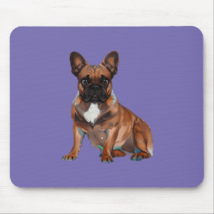 Tapis De Souris Bouledogue français cartoon