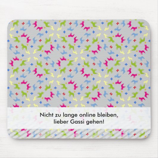 Tapis De Souris Bouledogue français déclaration drôle (Devant)