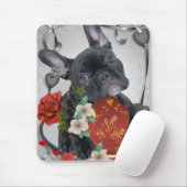 Tapis De Souris BOULEDOGUE FRANÇAIS Valentine Mousepad (Avec souris)