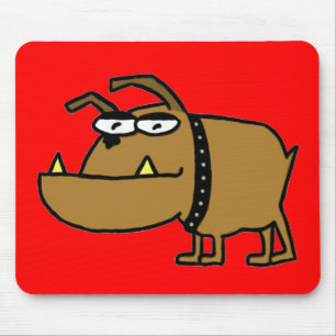 Tapis De Souris Bouledogue Mousepad de bande dessinée