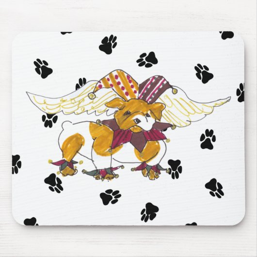 Tapis De Souris Bouledogue Mousepad des anges de Gulliver (Devant)