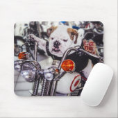 Tapis De Souris Bouledogue sur la moto (Avec souris)