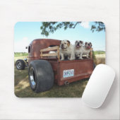 Tapis De Souris Bouledogues et rat Rods Mousepad (Avec souris)