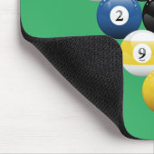 Tapis De Souris Boules de billard étirées (Coin)