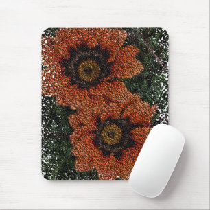 Tapis De Souris Boules de marguerite orange Pad