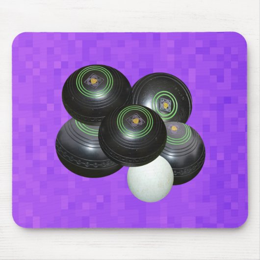 Tapis De Souris Boules de pelouse pourpres, Mousepad (Devant)