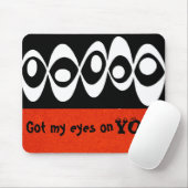 Tapis De Souris Boules d'oeil ~ Mousepad (Avec souris)