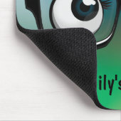 Tapis De Souris Boules d'yeux avec lunettes (Coin)