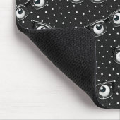 Tapis De Souris Boules d'yeux et lunettes sur Pois (Coin)