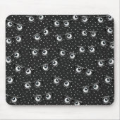 Tapis De Souris Boules d'yeux et lunettes sur Pois (Devant)