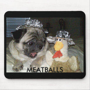 TAPIS DE SOURIS BOULETTES DE VIANDE